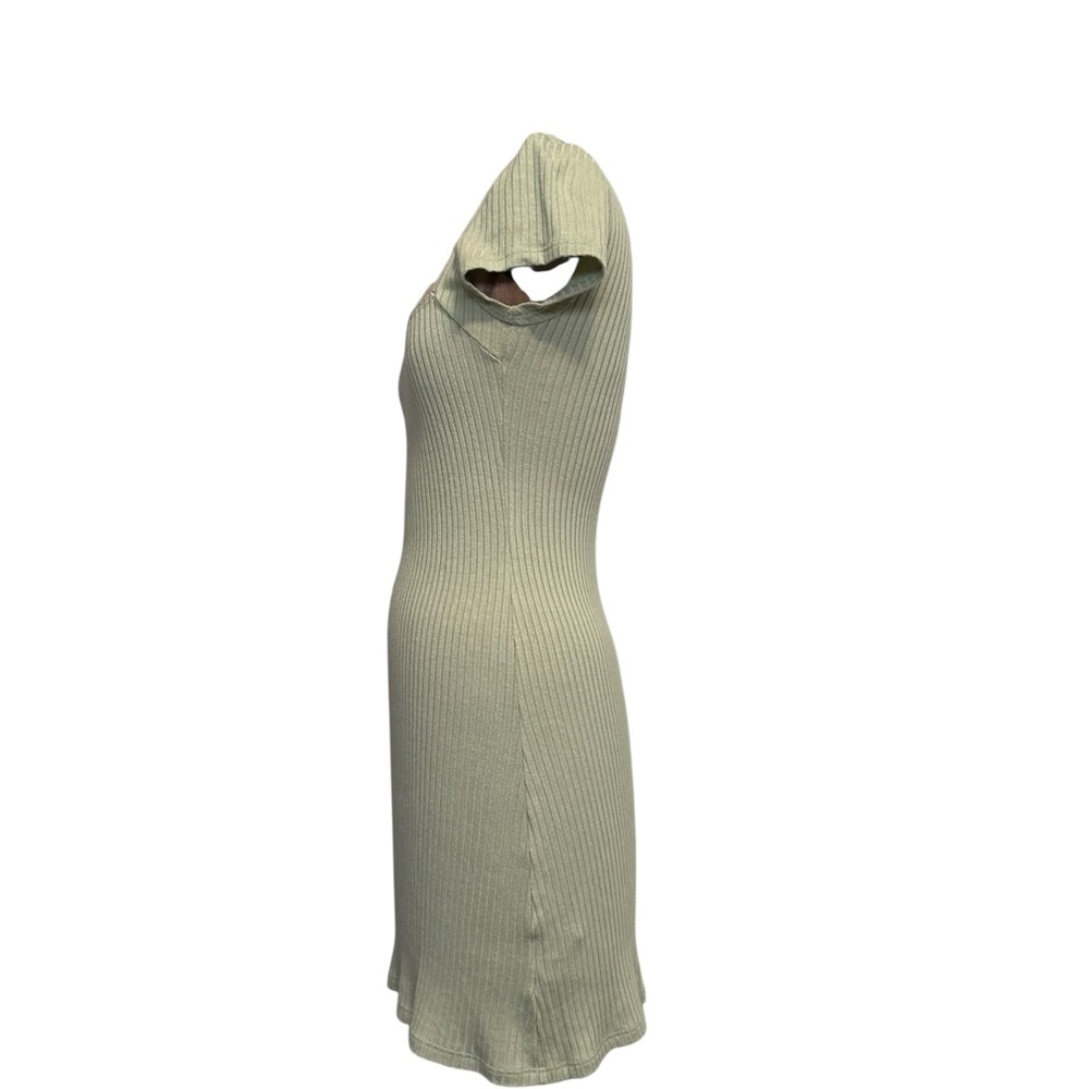 Reformation Pale Lime Ribbed Mini Dress - Picture 5 of 7
